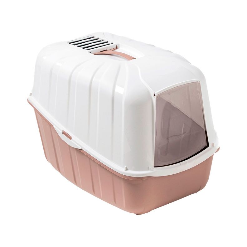 Arenero Gato Komoda con Filtro Carbon y Pala Rosa Opaco MPS-0