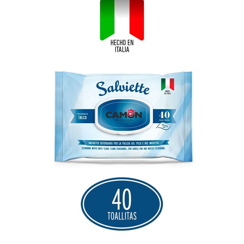 Toallitas Húmedas Camon Talco 40 un-2