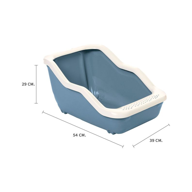 Arenero Para Gato Netta Open  Azul Opaco MPS-2