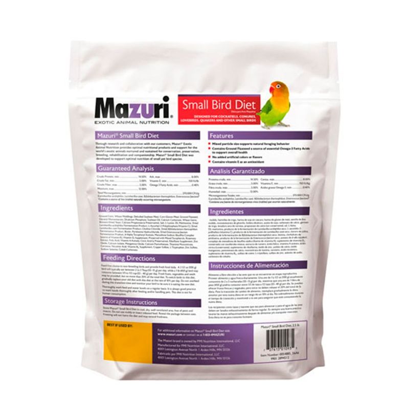 Mazuri Alimento Aves Pequeñas 1.13 Kg-1