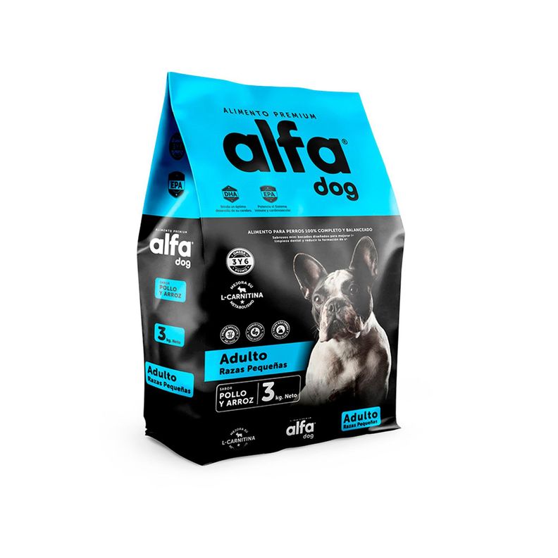 Alimento Perros Alfa Dog Premium Razas Pequeñas 3 Kg-0