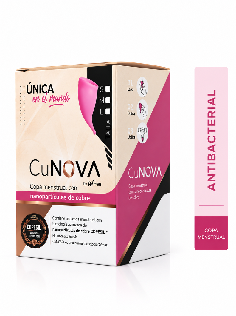 Copa Menstrual Cobre Antibacterial Reutilizable