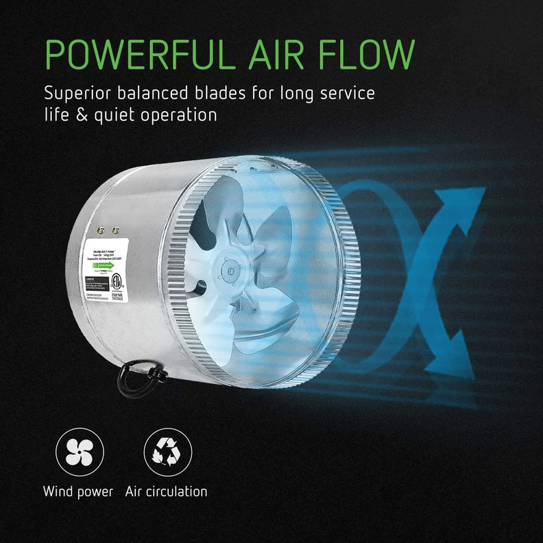 Extractor De Ducto Ventilador Indoor 10 Pulgadas 250mm-5