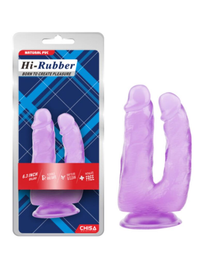 Dildo doble estimulación anal y vaginal 16-18cm-1