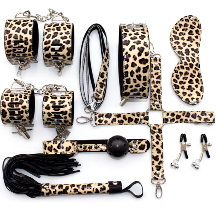 BONDAGE BDSM Leopardo (11 piezas)-0