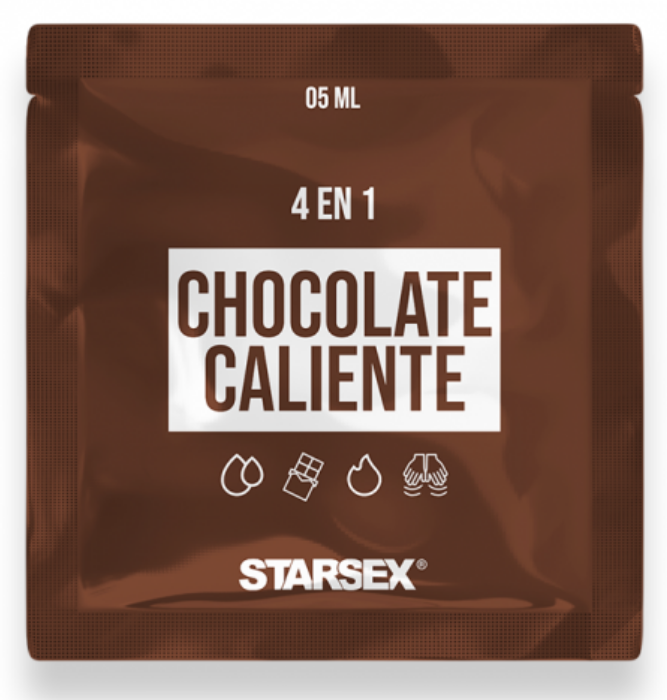 Lubricante 4 en 1 Chocolate Caliente 5ml-1