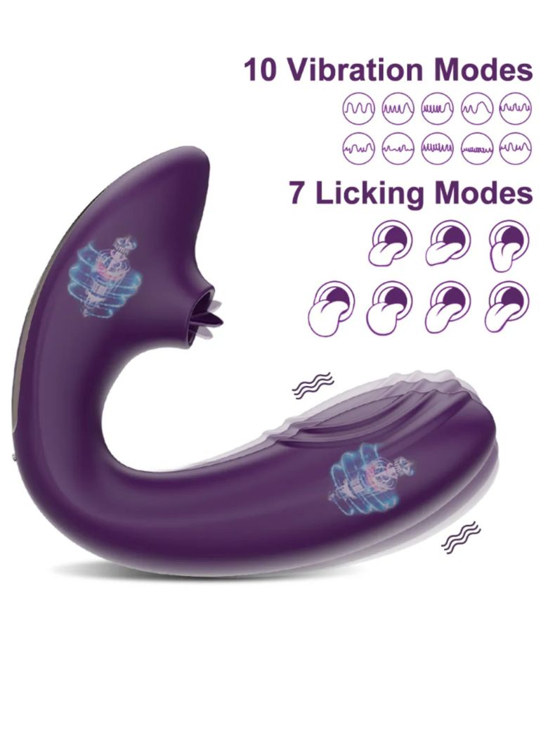 Vibrador Succionador con lengua APP-2