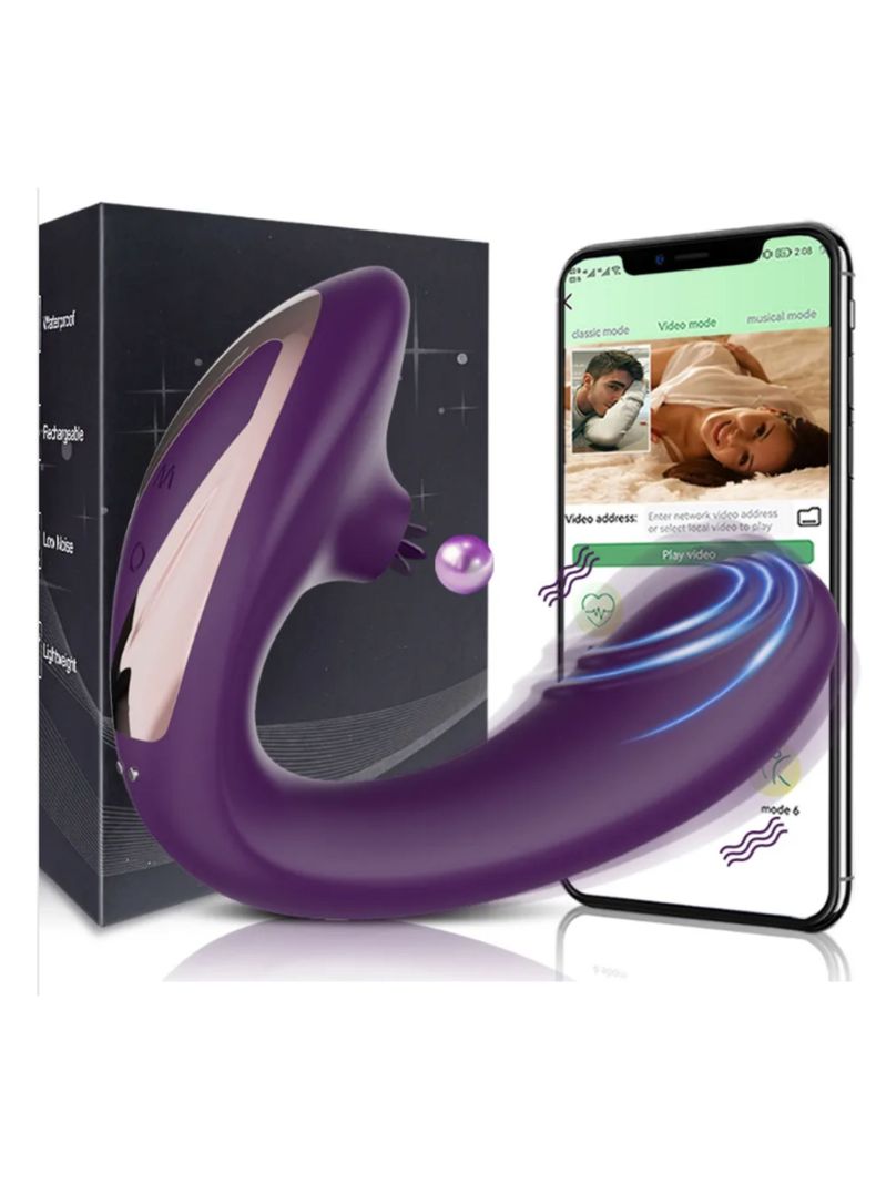 Vibrador Succionador con lengua APP-0