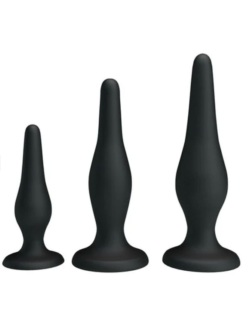 Kit Anal Negro 3 piezas-0