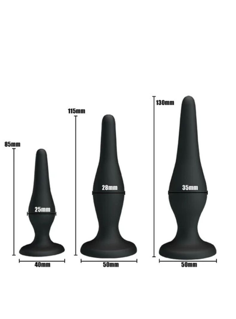 Kit Anal Negro 3 piezas-1