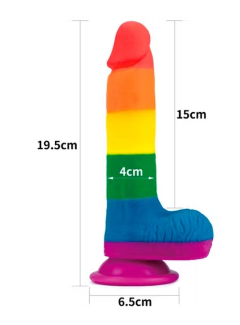 Dildo Prider Hipoalergenico 19,5 cm-2