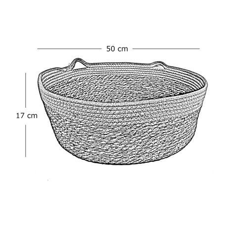 Cesta Rascadora Hierba Gatera Tejida XL Simo-5