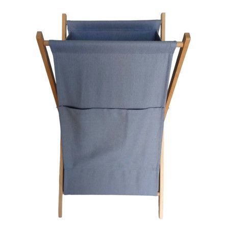 Cesto Individual de Ropa con Bolsillo Gris Torne-2