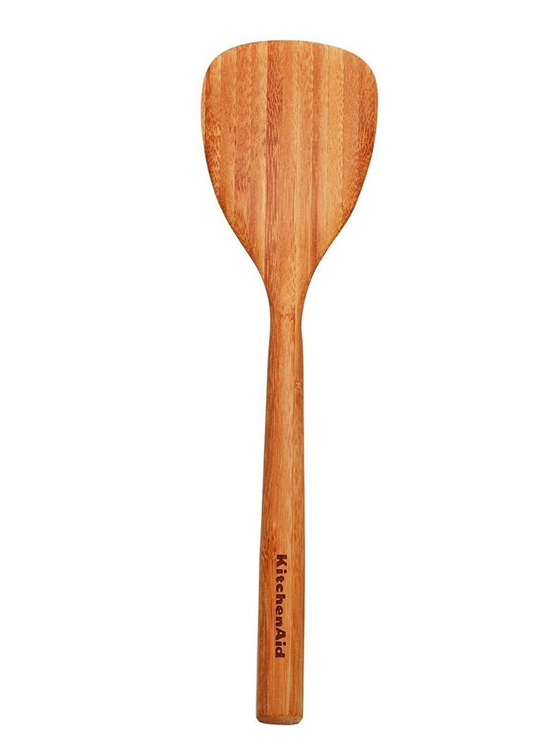Espátula Corta, Paleta de Madera Universal Bambú-0