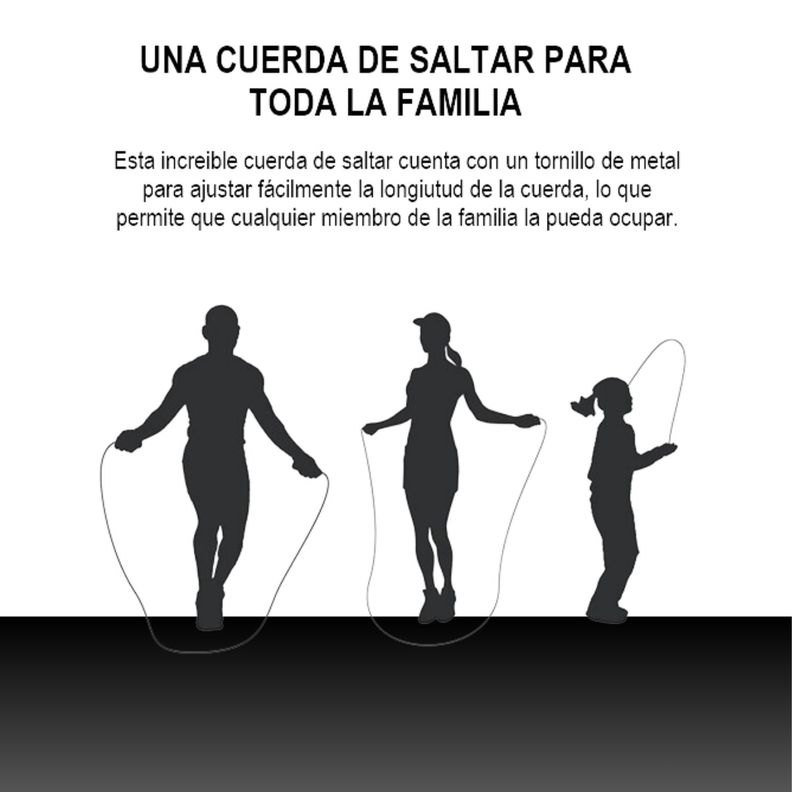 Cuerda para saltar crossfit ajustable con rodamiento + Bolso-9