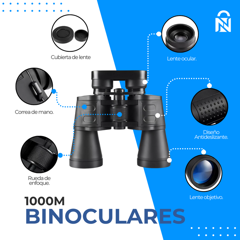 Binoculares Profesionales De Largo Alcance 1000m-2