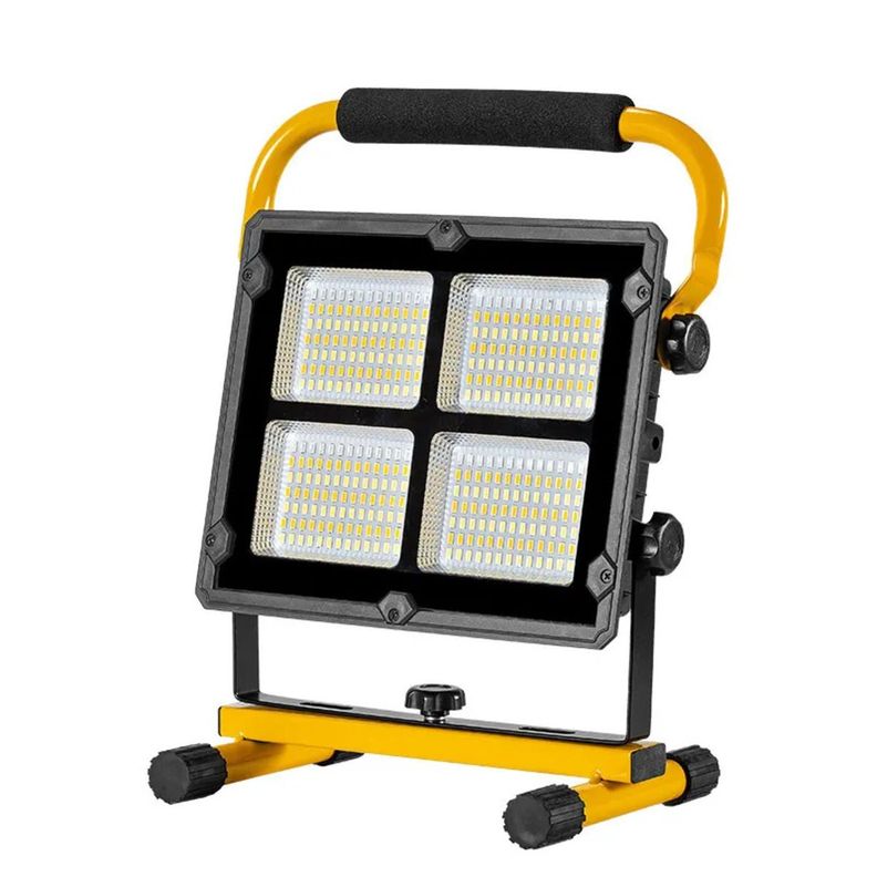 Foco Proyector Led Recargable Portátil Trabajo Solar-0