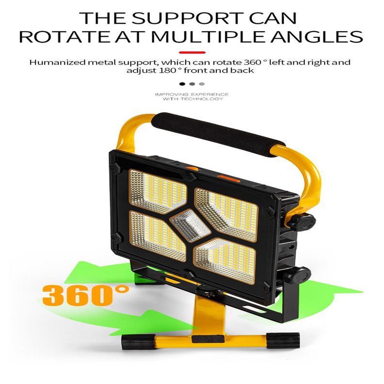 Foco Proyector Led Recargable Portátil Trabajo Solar-3