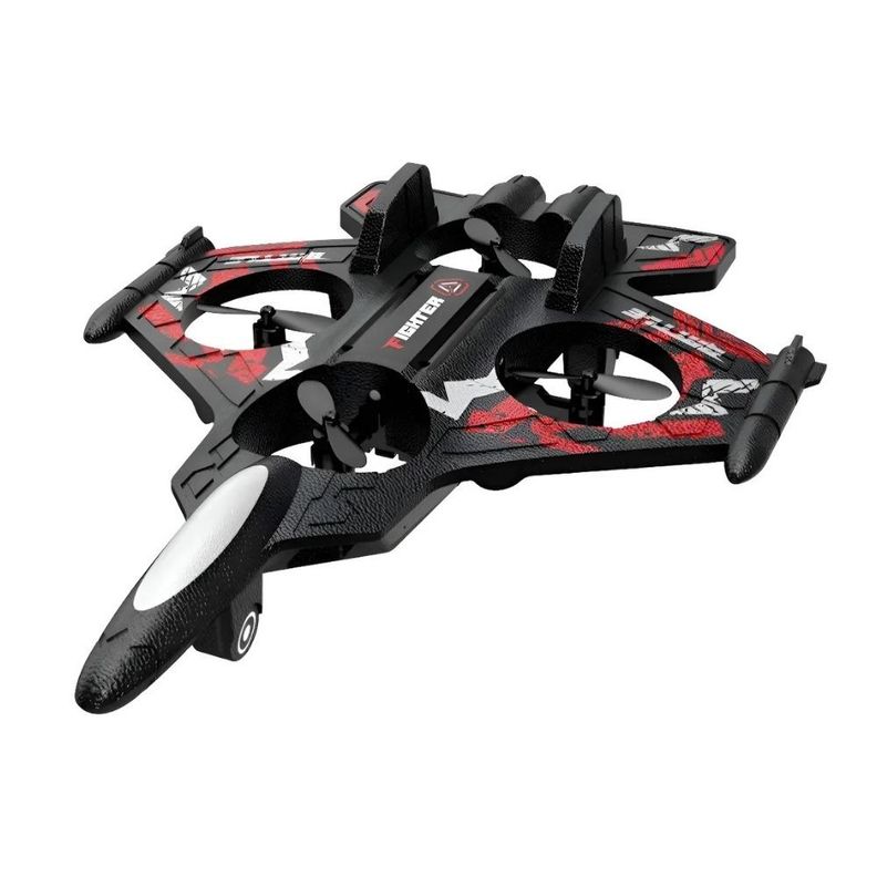 Juguete Drone Avion Espuma Planeador Control Remoto Bateria Negro