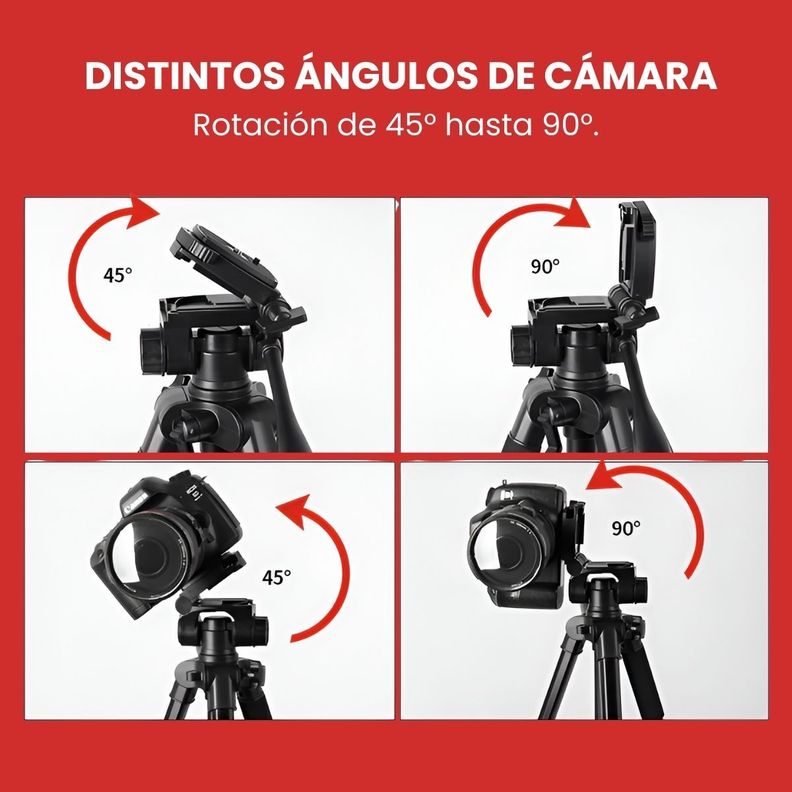 Trípode Profesional Para Cámara, Celular, Video-5