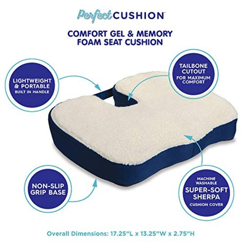 Cojín Soporte Ortopedico Silla Ergonómico Lumbar-1