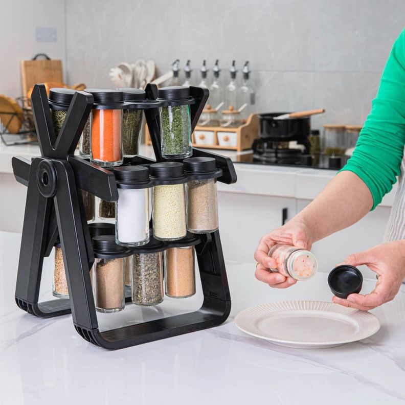 Rack Condimentero Especiero Giratorio Cocina 18 Pcs-4