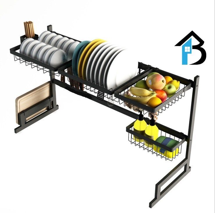 Escurridor De Platos Secado Multiuso Acero Inoxidable 85cm-1