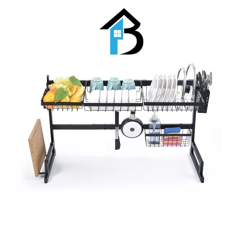 Escurridor De Platos Secado Multiuso Acero Inoxidable 85cm-2