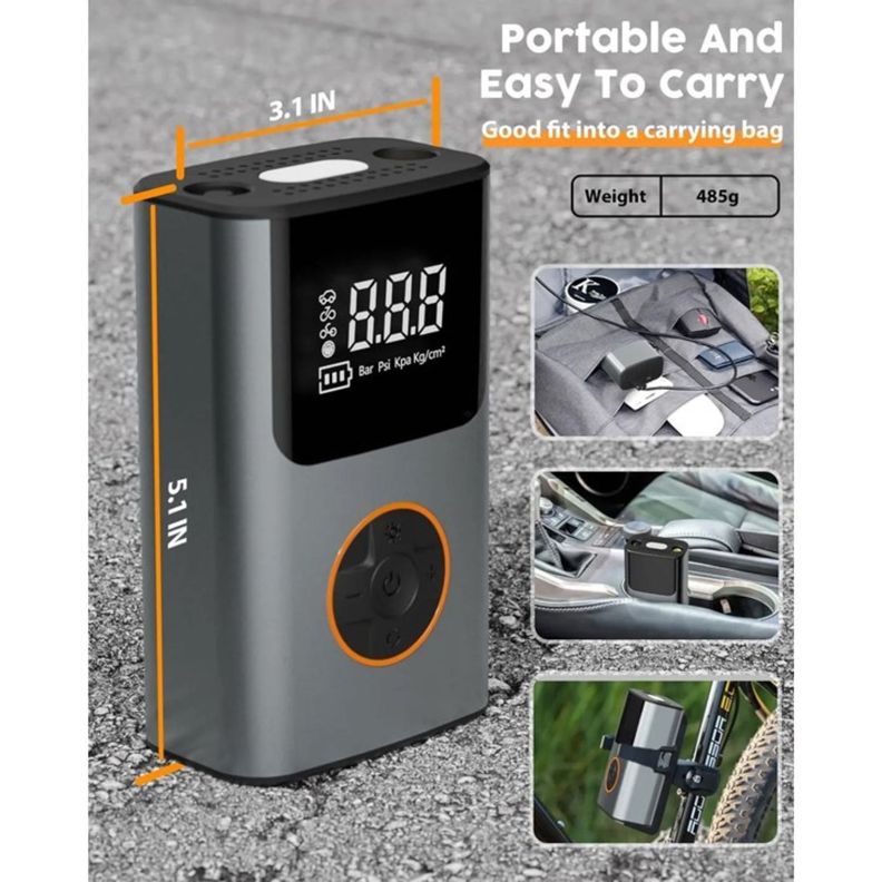 Compresor De Aire Portátil Digital 50 Watt 150 Psi-1