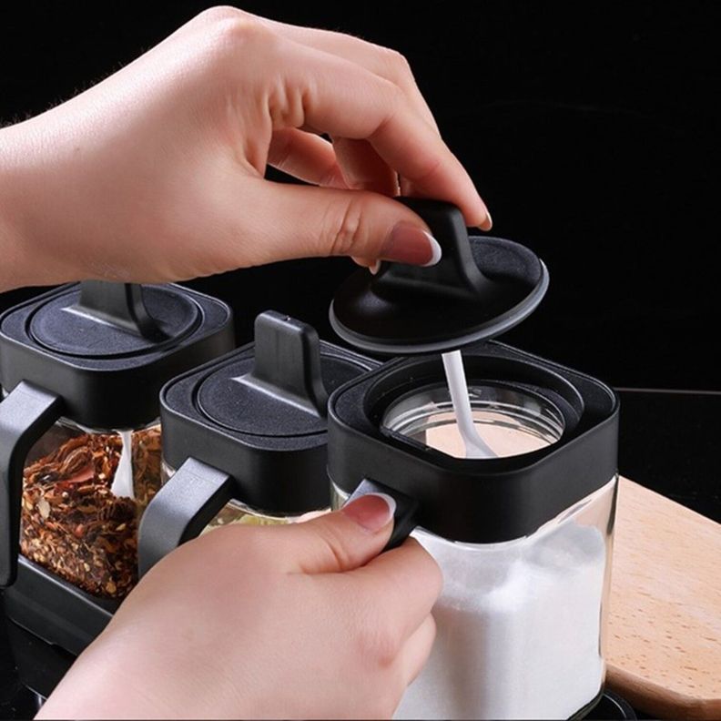 Set Especieros Herméticos 3 Piezas Para Especies Con Cuchara-9