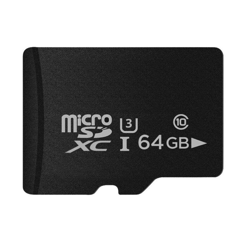 Tarjeta Micro SD 64GB Clase 10 U3 Alta Velocidad Negro