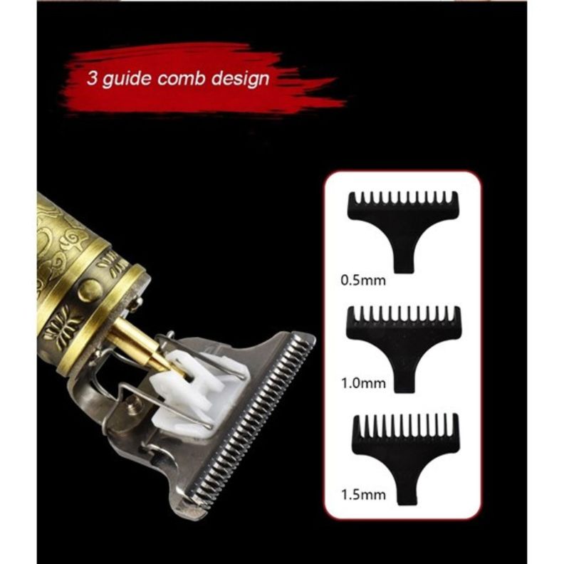 Maquina Cortadora Pelo Metálica Recargable Usb Profesional-6
