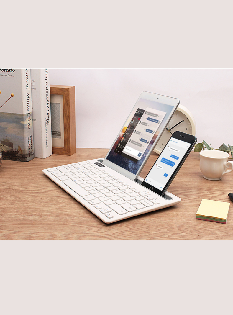 Teclado universal  inalámbrico para ipad, PC, móvil y tablet-6