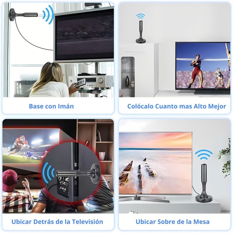 Pack 2 Antena Tv Digital Hd Tvd Smart TV-3