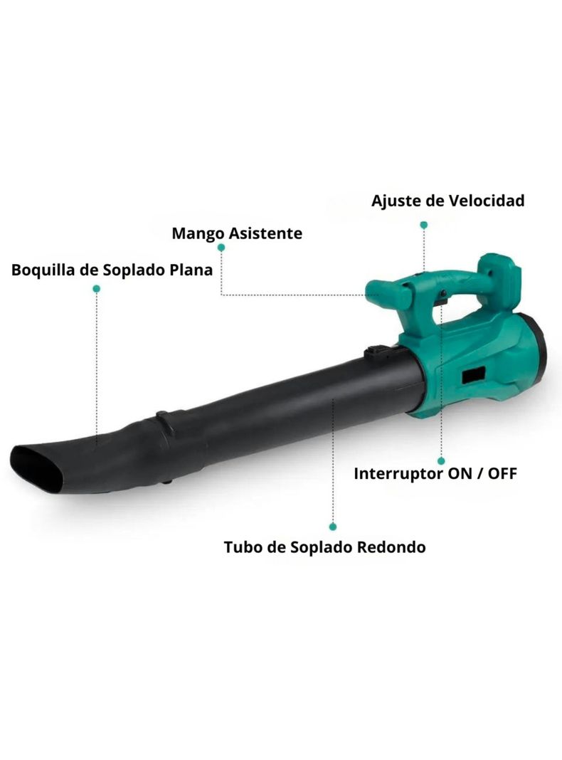 Soplador De Hojas Inalámbrico Secador De Aire Eléctrico-6