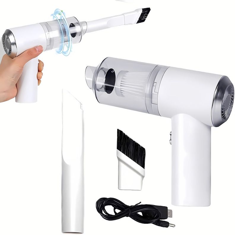 Kit Aspiradora Pistola Portátil Inalámbrica Auto Hogar 120w-6