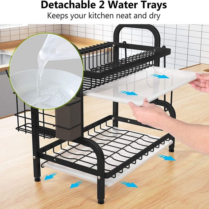 Secador Escurridor De Loza Platos 2 Niveles-5