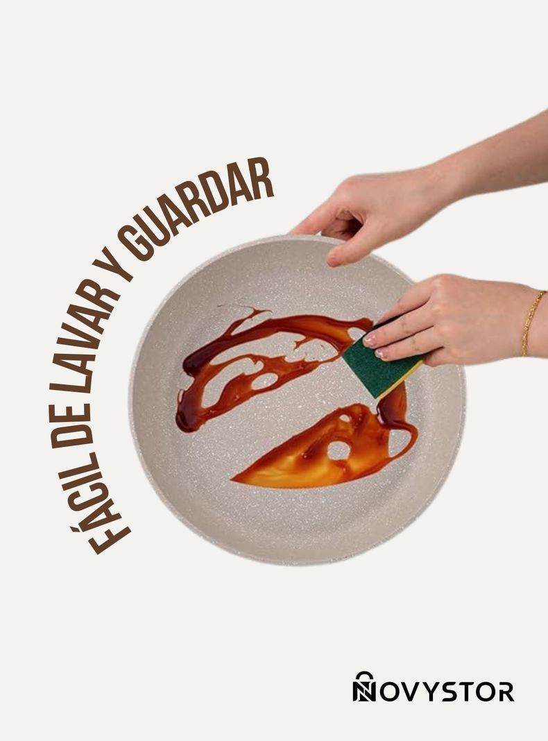 Batería de Cocina - Set Ollas y Sartenes con Mango Extraíble-5