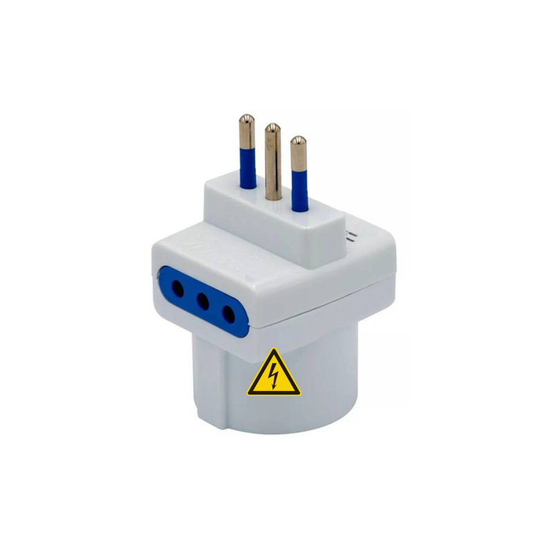 Enchufe Triple Adaptador 3 Entradas Ladrón Corriente 220v Xl-1