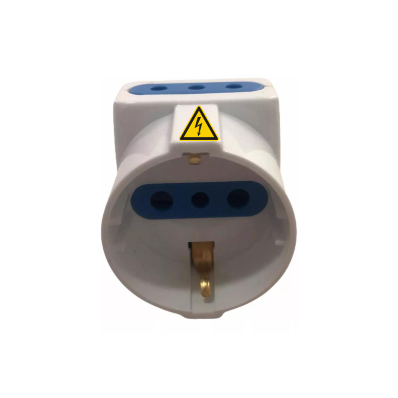 Enchufe Triple Adaptador 3 Entradas Ladrón Corriente 220v Xl-3