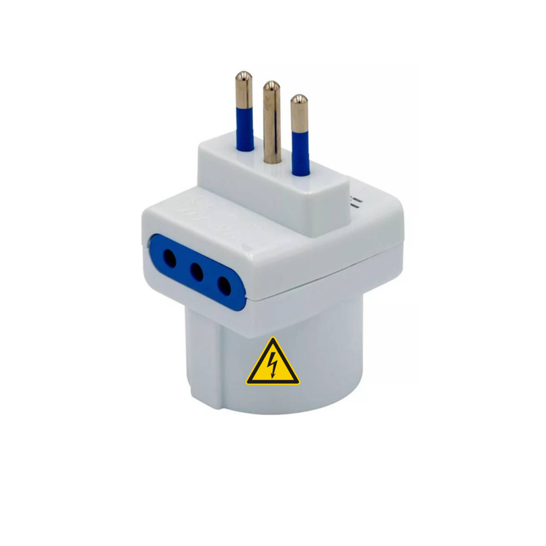 Enchufe Triple Adaptador 3 Entradas Ladrón Corriente 220v Xl-8