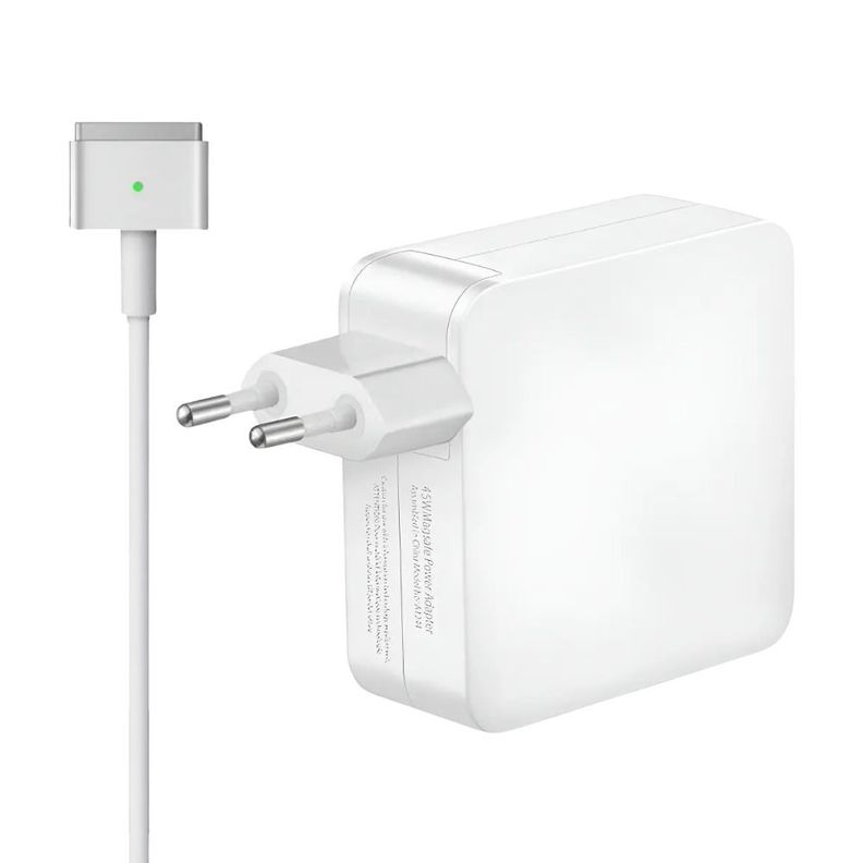 Cargador Para Macbook y Laptop 60W Desmontable Conector T Negro