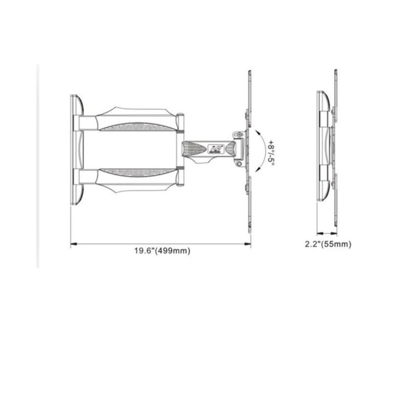 Base Soporte Tv Pared 3 Brazos Ajustable 32 A 55 Pulgadas-6