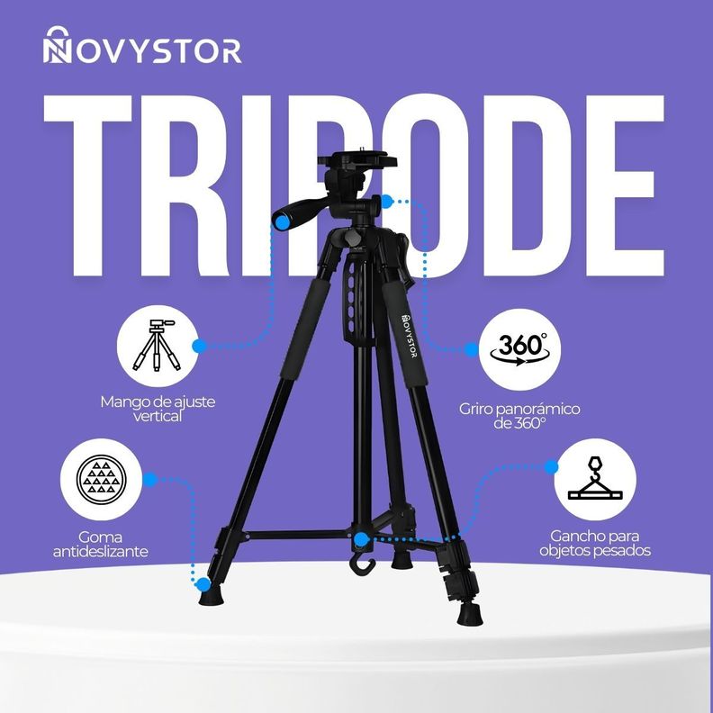Trípode Profesional compatible con Celular Bolso + Adaptador-2