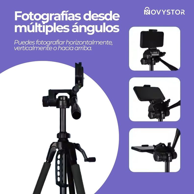 Trípode Profesional compatible con Celular Bolso + Adaptador-3