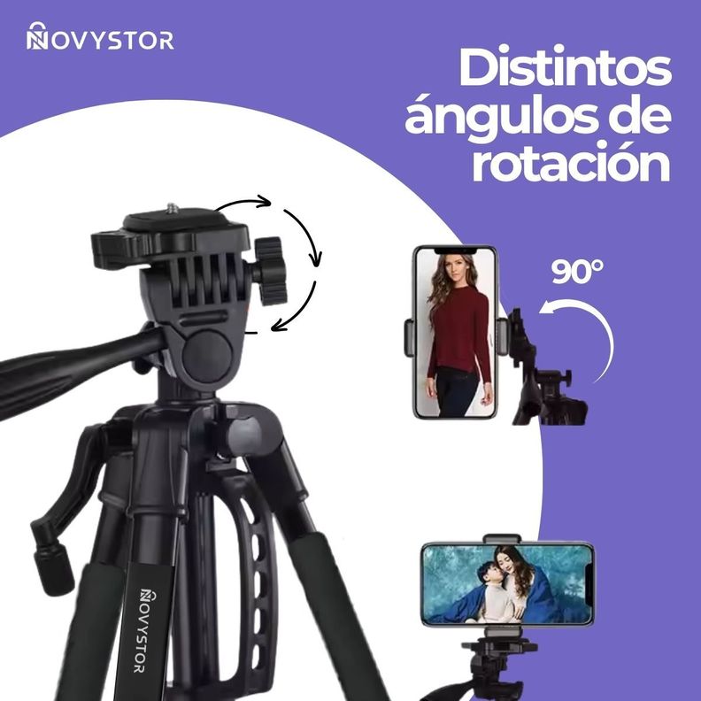 Trípode Profesional compatible con Celular Bolso + Adaptador-5