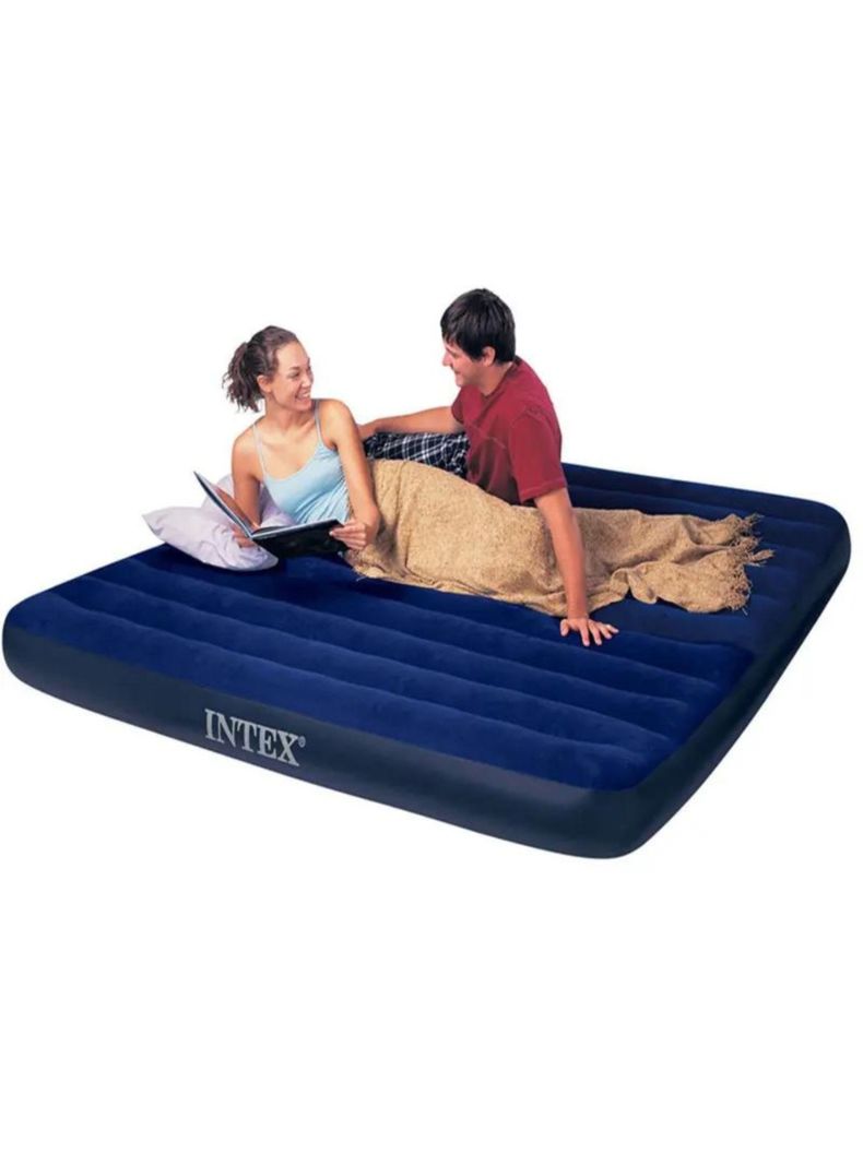 Colchón Inflable 2 Plazas Intex Camping Dura Beam Standar-2