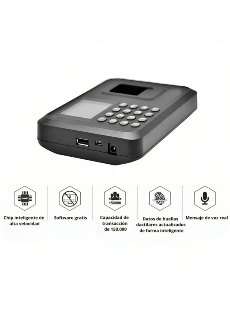 Reloj Control Asistencia Huella Digital Biométrico SXC-08049-2