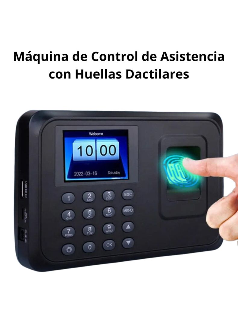 Reloj Control Asistencia Huella Digital Biométrico SXC-08049-3