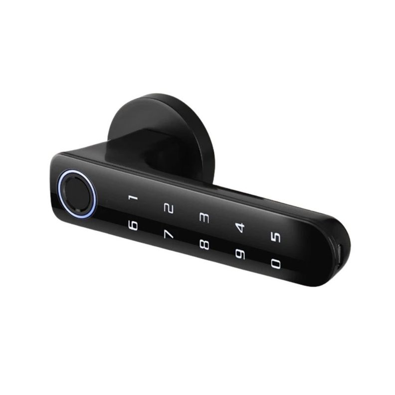 Cerradura Inteligente Digital Huella Bluetooth y Contrasena Negro